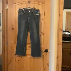 L.A. Idol Black Boot Cut Jeans Classic Style